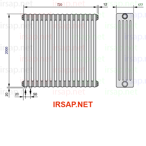 Радиатор IRSAP Tesi 52000/16 T18 CL 01